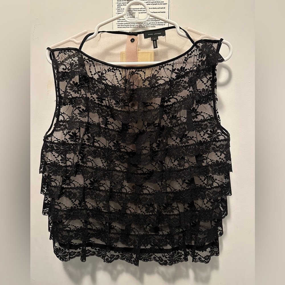 Marc jacobs lace blouse. Black camisole not included. Size 8. Worn twice.